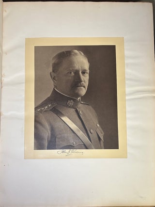 Folio bound volume of The Stars and Stripes 1918-1919 complete including signed photo of Pershing, rare uncirculated Anniversary Number, etc.