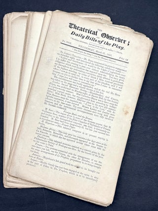 Item #H40982 40 issues of The Theatrical Observer, 1850 & a few from 1851, 1856