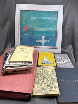Collection of publications & senior art portfolio by Al Kiefer (1926-2013) Carnegie Tech. Al Kiefer.