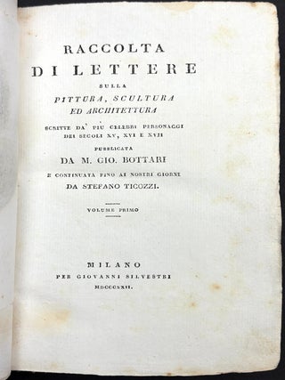 Raccolta di lettere sulla pittura, scultura ed architettura, 8 vols.