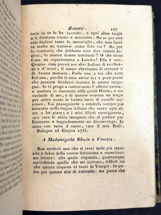 Delle lettere familiari d'alcuni Bolognesi nel secolo decimottavo, 2 vols. 1820