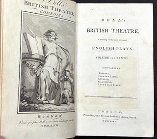 Bell's British Theatre Vol. 10 (1780): Volpone (Jonson), The Country Lasses (Johnson), The Mistake (Vanbrugh), The Gamesters (Shirley), The Lady's Last Stake (Cibber)