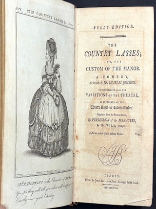 Bell's British Theatre Vol. 10 (1780): Volpone (Jonson), The Country Lasses (Johnson), The Mistake (Vanbrugh), The Gamesters (Shirley), The Lady's Last Stake (Cibber)