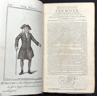 Bell's British Theatre, Vol. 6 (Comedies), 1780: The Miser (Fielding), The Provok'd Husband (Vanbrugh & Cibber), She Wou'd and She Wou'd Not (Cibber), The Busy Body (Centlivre), Sir Harry Wildair (Farquhar)