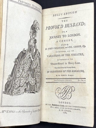 Bell's British Theatre, Vol. 6 (Comedies), 1780: The Miser (Fielding), The Provok'd Husband (Vanbrugh & Cibber), She Wou'd and She Wou'd Not (Cibber), The Busy Body (Centlivre), Sir Harry Wildair (Farquhar)
