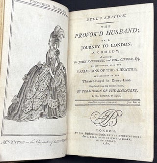 Bell's British Theatre, Vol. 6 (Comedies), 1780: The Miser (Fielding), The Provok'd Husband (Vanbrugh & Cibber), She Wou'd and She Wou'd Not (Cibber), The Busy Body (Centlivre), Sir Harry Wildair (Farquhar)