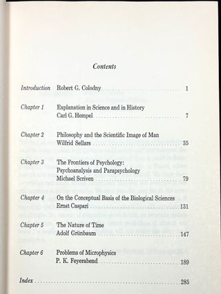 Frontiers of Science and Philosophy (1962), Grunbaum's own copy!