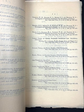 Proceedings of the Royal Irish Academy, November 1899, Third Series Vol. V No. 3