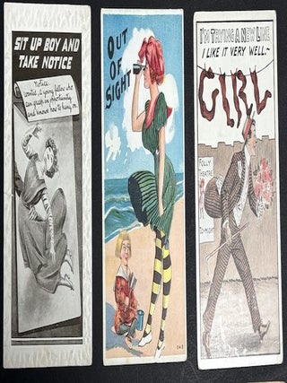 77 early-1900s comedic postcards on couples, flirtation, sex, wooing, courtship, derrieres...