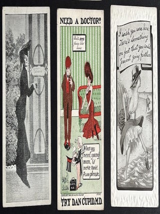 77 early-1900s comedic postcards on couples, flirtation, sex, wooing, courtship, derrieres...