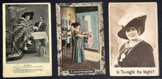 77 early-1900s comedic postcards on couples, flirtation, sex, wooing, courtship, derrieres...