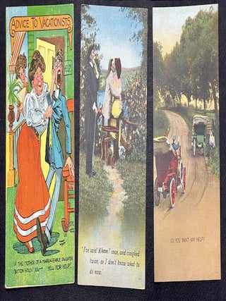 77 early-1900s comedic postcards on couples, flirtation, sex, wooing, courtship, derrieres...