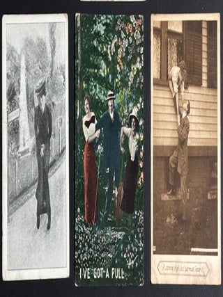 77 early-1900s comedic postcards on couples, flirtation, sex, wooing, courtship, derrieres...
