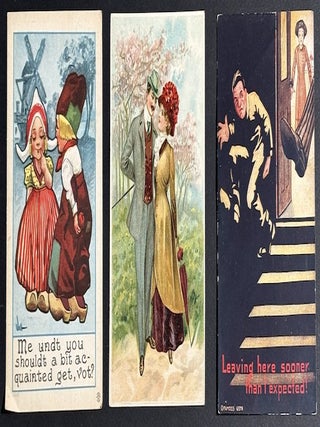 77 early-1900s comedic postcards on couples, flirtation, sex, wooing, courtship, derrieres...