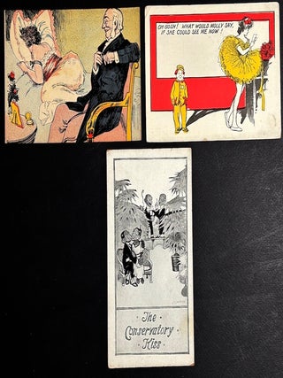 77 early-1900s comedic postcards on couples, flirtation, sex, wooing, courtship, derrieres...