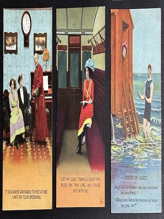 77 early-1900s comedic postcards on couples, flirtation, sex, wooing, courtship, derrieres...