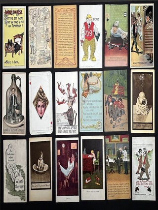 100 early 1900s comedic, humorous & joke postcards