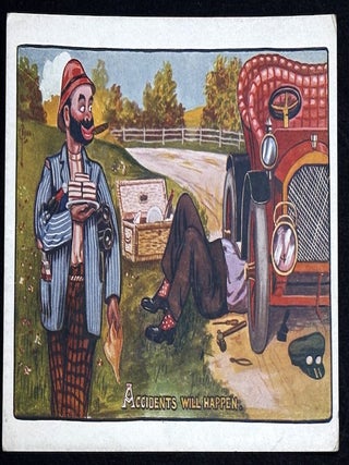 100 early 1900s comedic, humorous & joke postcards
