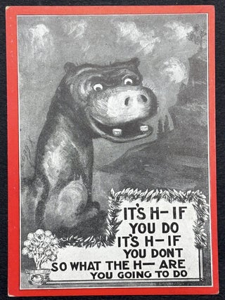 100 early 1900s comedic, humorous & joke postcards