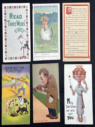 100 early 1900s comedic, humorous & joke postcards