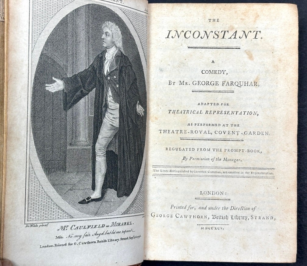 Bell's British Theatre, Vol. 32 ? , 1795: The Unconstant & The Twin ...