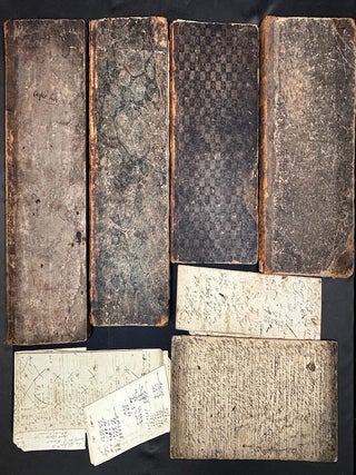 Item #H41692 6 ledgers & account books, 1812-1830 pioneering Reel family of West View &...