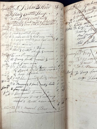 6 ledgers & account books, 1812-1830 pioneering Reel family of West View & Perrysville (Allegheny County, PA), Harmony