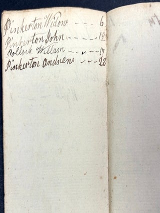 6 ledgers & account books, 1812-1830 pioneering Reel family of West View & Perrysville (Allegheny County, PA), Harmony