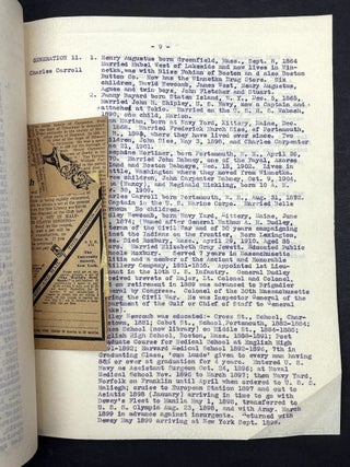 History of the Carpenter Family (1911); 10 pp. typescript