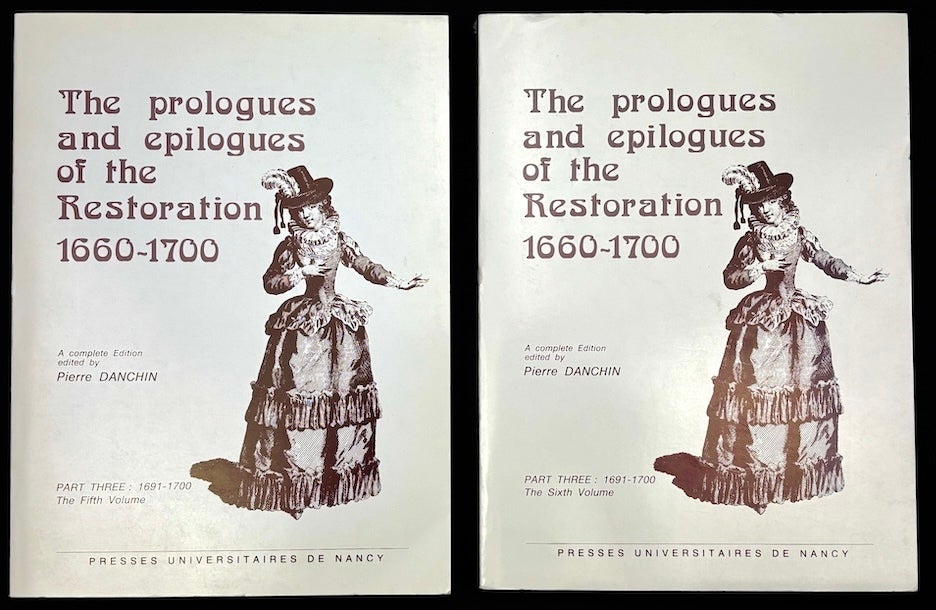 The Prologues and Epilogues of the Restoration, 1660-1700, Part 3: 1691 ...