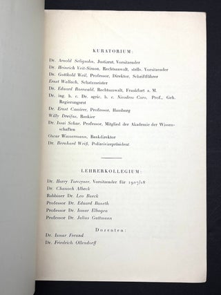 F&uuml;nfundvierzigster Bericht der Hochschule f&uuml;r die Wissenschaft des Judentums in Berlin