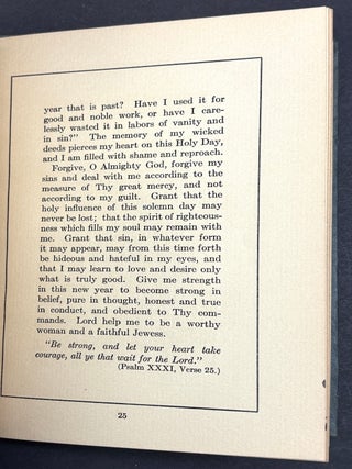A Book of Prayer for Jewish Girls (1917)