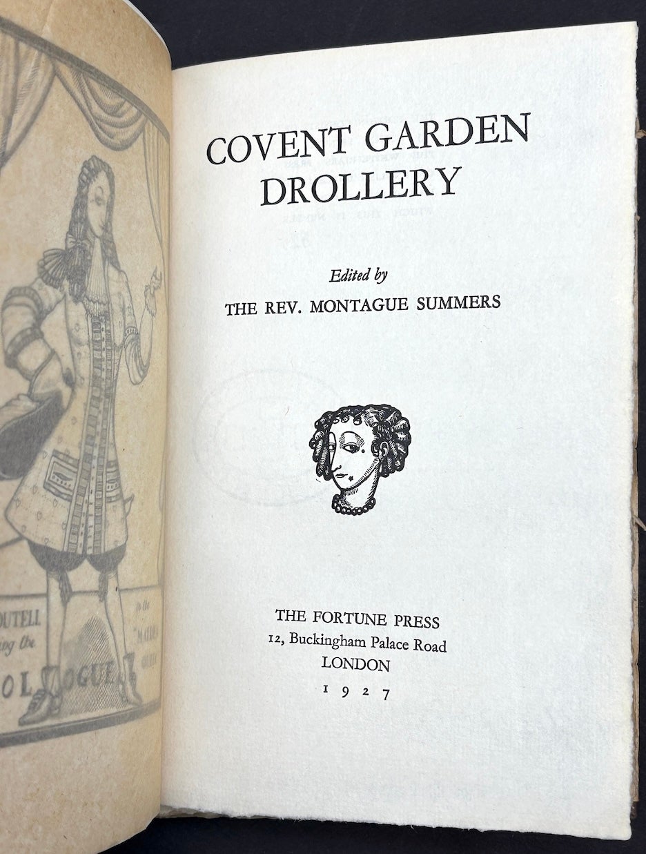 Covent Garden Drollery | Montague Summers, ed | First Edition