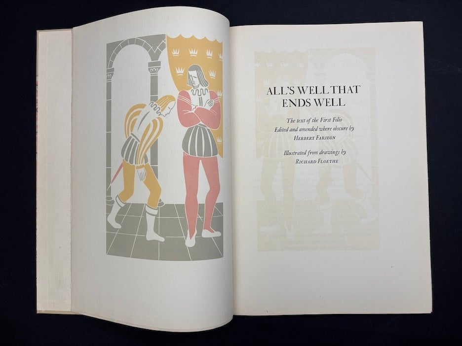 Alls Well That Ends Well Limited Editions Club, 1940 , Richard Floethe ...