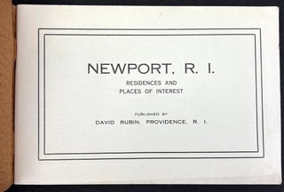 Souvenir View Book of Newport (Rhode Island) ca. 1900; Newport R. I., Residences and Places of Interest