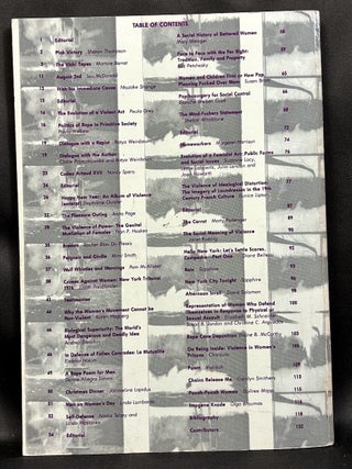 Heresies #6 (Vol. 2 no. 2, 1978) On Women and Violence