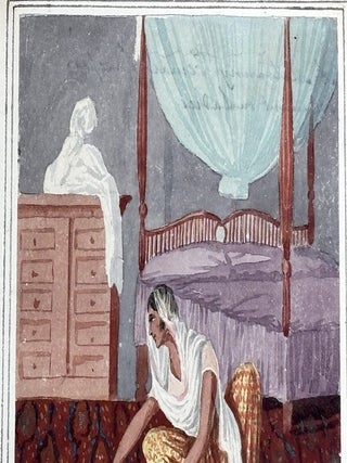 Mid-to-late 19th century original painting of Bengali lower caste female floor sweeper servant