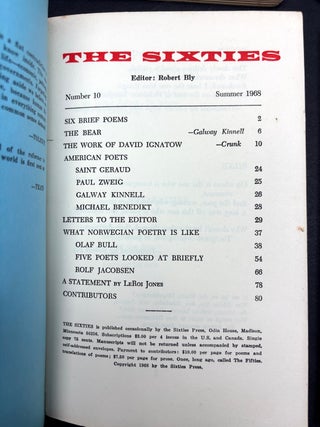 The Sixties No. 4 (1960), 6 (1962), 7 (1964), 8 (1966), 10 (1968), The Seventies No. 1 (1972)
