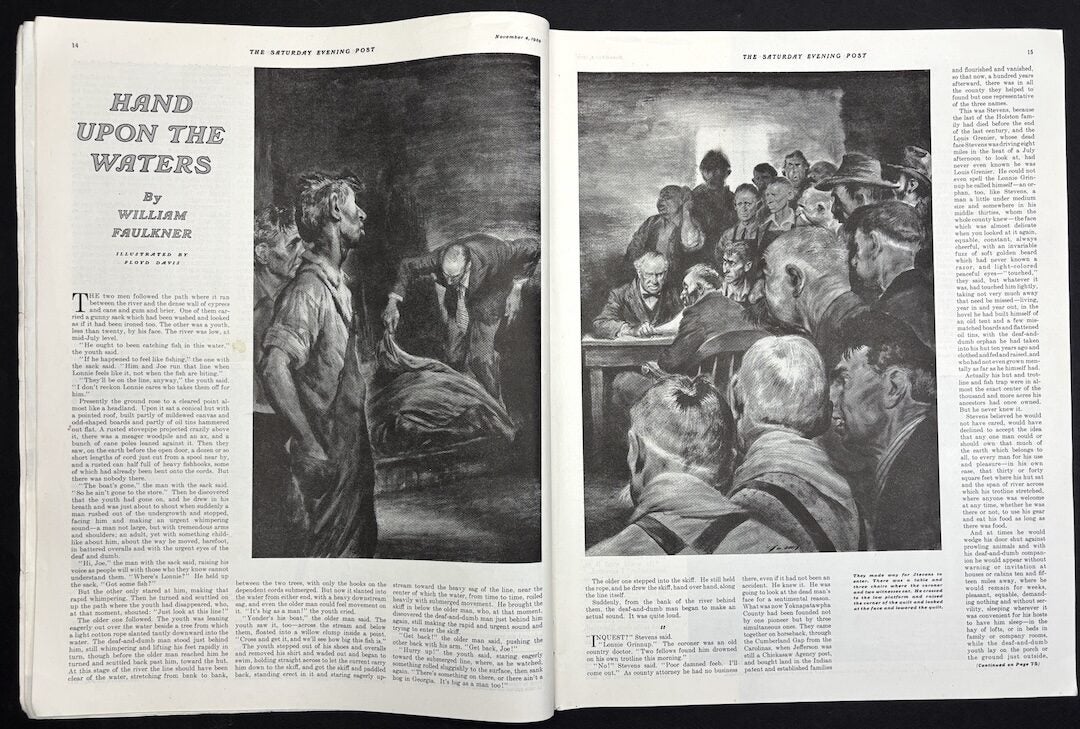 The Saturday Evening Post, November 4, 1939 | William Faulkner
