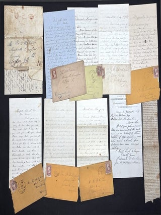 Item #h42843 Group of 9 letters, 1848-1879 from friends & family to William Dickson of Meadville...