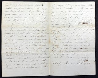 Group of 9 letters, 1848-1879 from friends & family to William Dickson of Meadville & Hayfield, PA & Allens Grove, Wisconsin