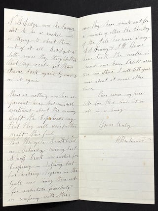 Group of 9 letters, 1848-1879 from friends & family to William Dickson of Meadville & Hayfield, PA & Allens Grove, Wisconsin