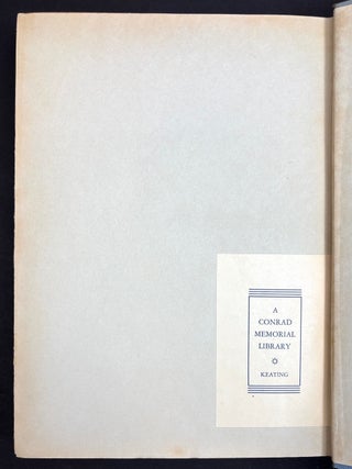 A Conrad Memorial Library; the Collection of George T. Keating