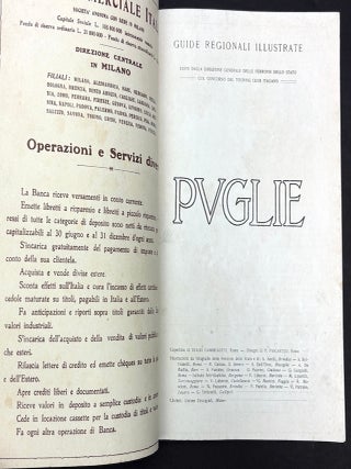Puglie (Ca. 1905), Guide Regionali Illustrate