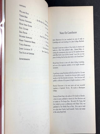 New Directions in Prose & Poetry, 1938