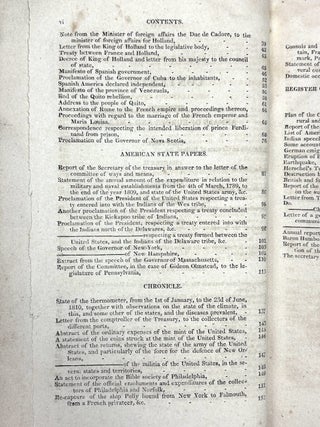 The American Register, or General Repository of History, Politics and Science, Part I for 1810; Vol. VII