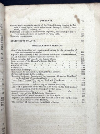 The American Register, or General Repository of History, Politics and Science, Part I for 1810; Vol. VII