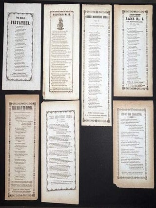 Item #h43138 Group of 12 1850s American song sheets, published by Scroggy in Philadelphia, etc