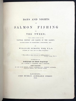 Days and Nights of Salmon Fishing in The Tweed (1843)