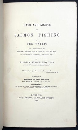 Days and Nights of Salmon Fishing in The Tweed (1843)